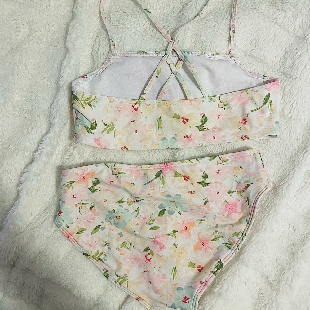 Girls Floral Abercrombie Bikini - Picture 3 of 5
